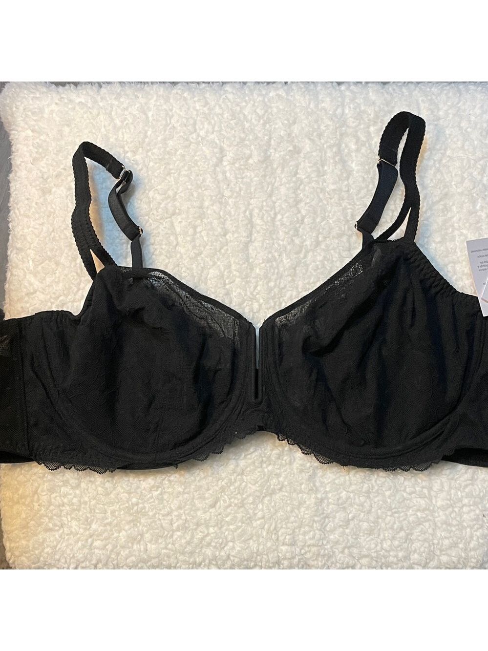 Auden Black Lace Underwire Bra